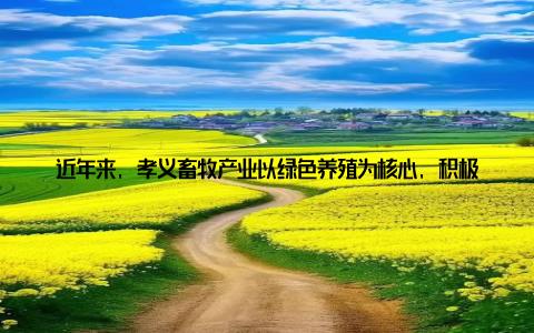 近年来, 孝义畜牧产业以绿色养殖为核心, 积极乡村振兴之路, 不仅提升了当地畜牧业的竞争力, 更成为了年轻人返乡创业的热土
