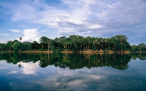 紧接着, 会议进入了分组讨论环节