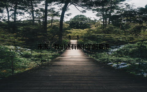 未来, 我们还有很长的路要走