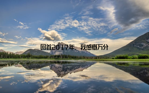 回首2017年, 我感慨万分