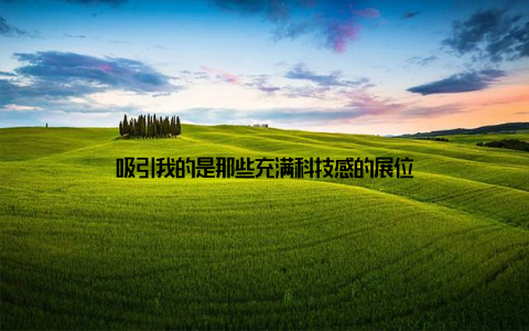 吸引我的是那些充满科技感的展位