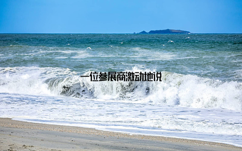 一位参展商激动地说