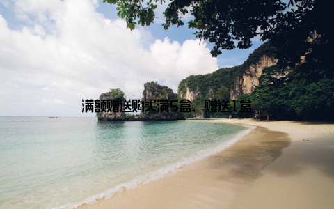 满额赠送购买满5盒, 赠送1盒