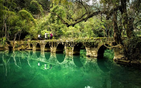 我并没有因此而退缩