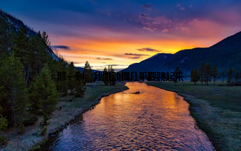 那一刻, 我激动得几乎要跳起来