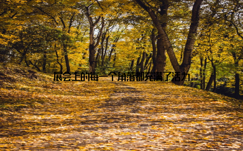 展会上的每一个角落都充满了活力